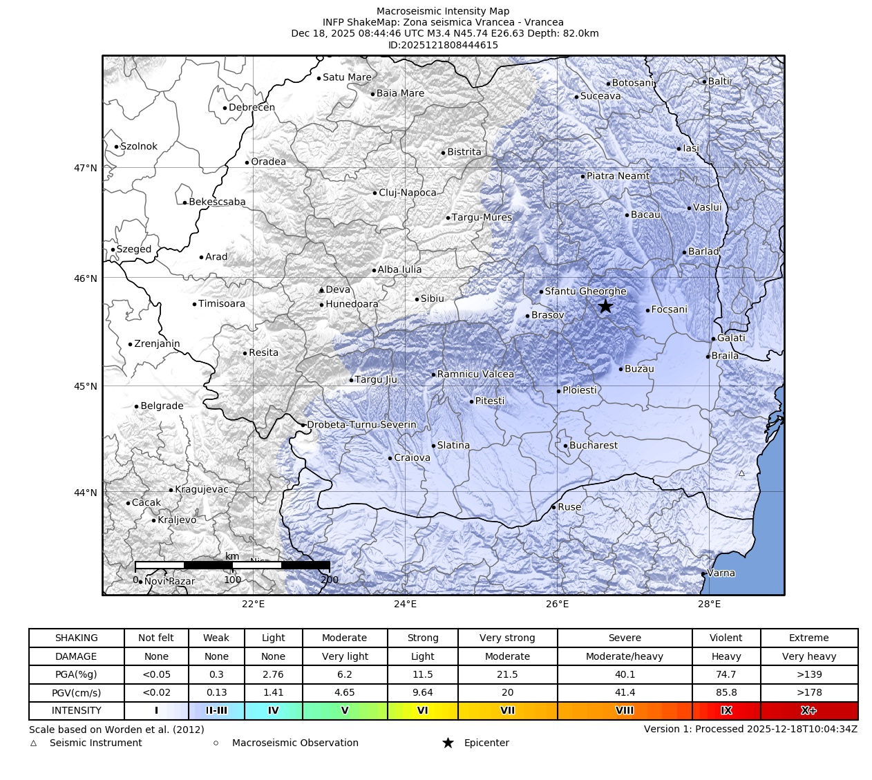 Macroseismic Intensity Map