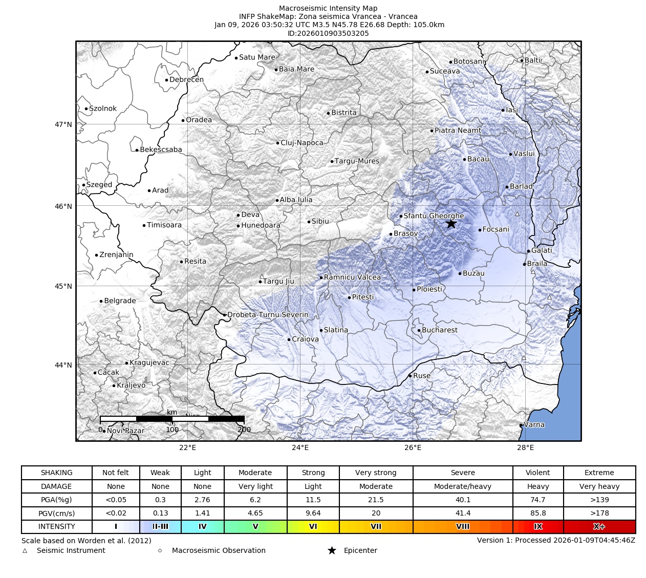 Macroseismic Intensity Map