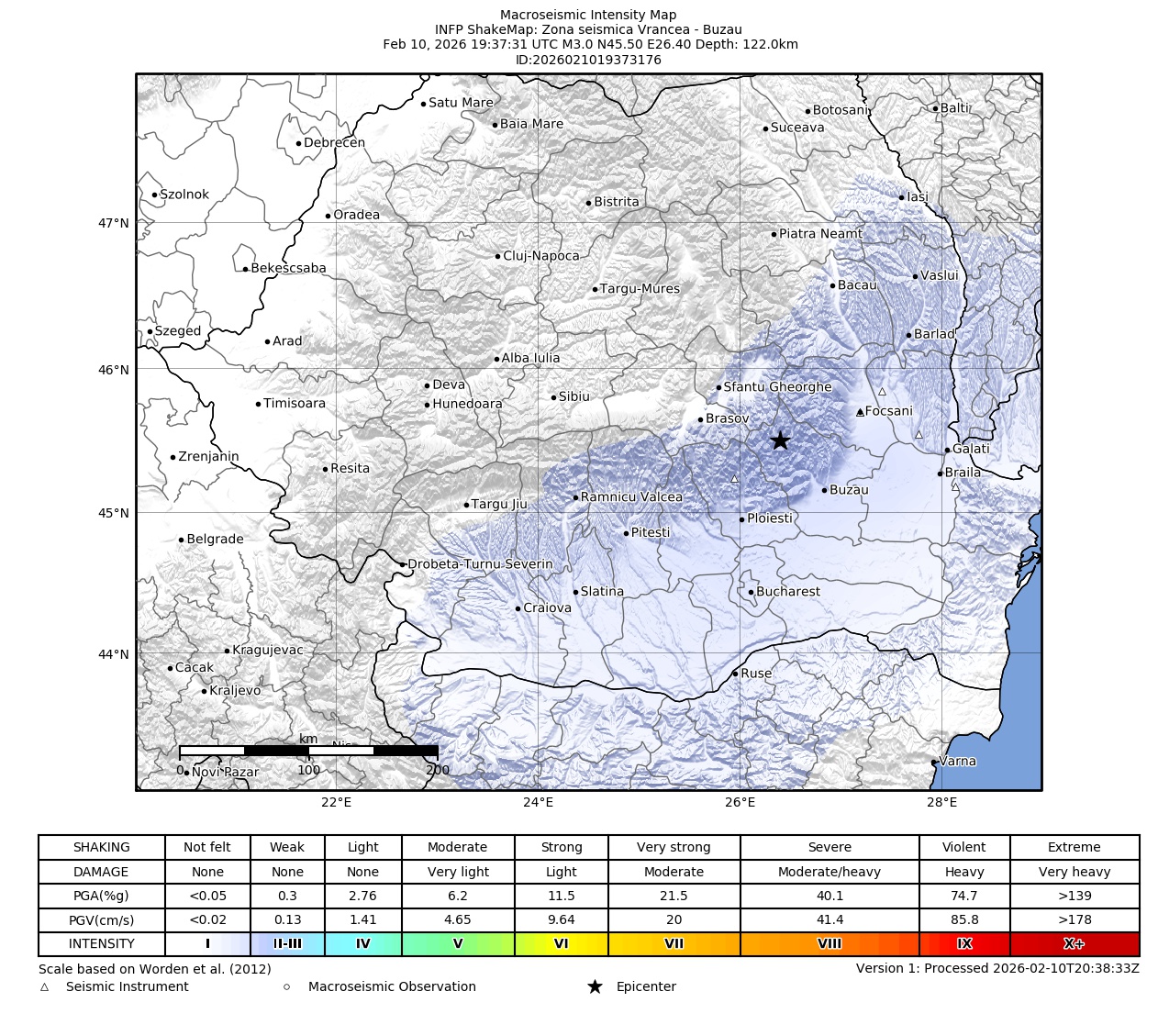 Macroseismic Intensity Map