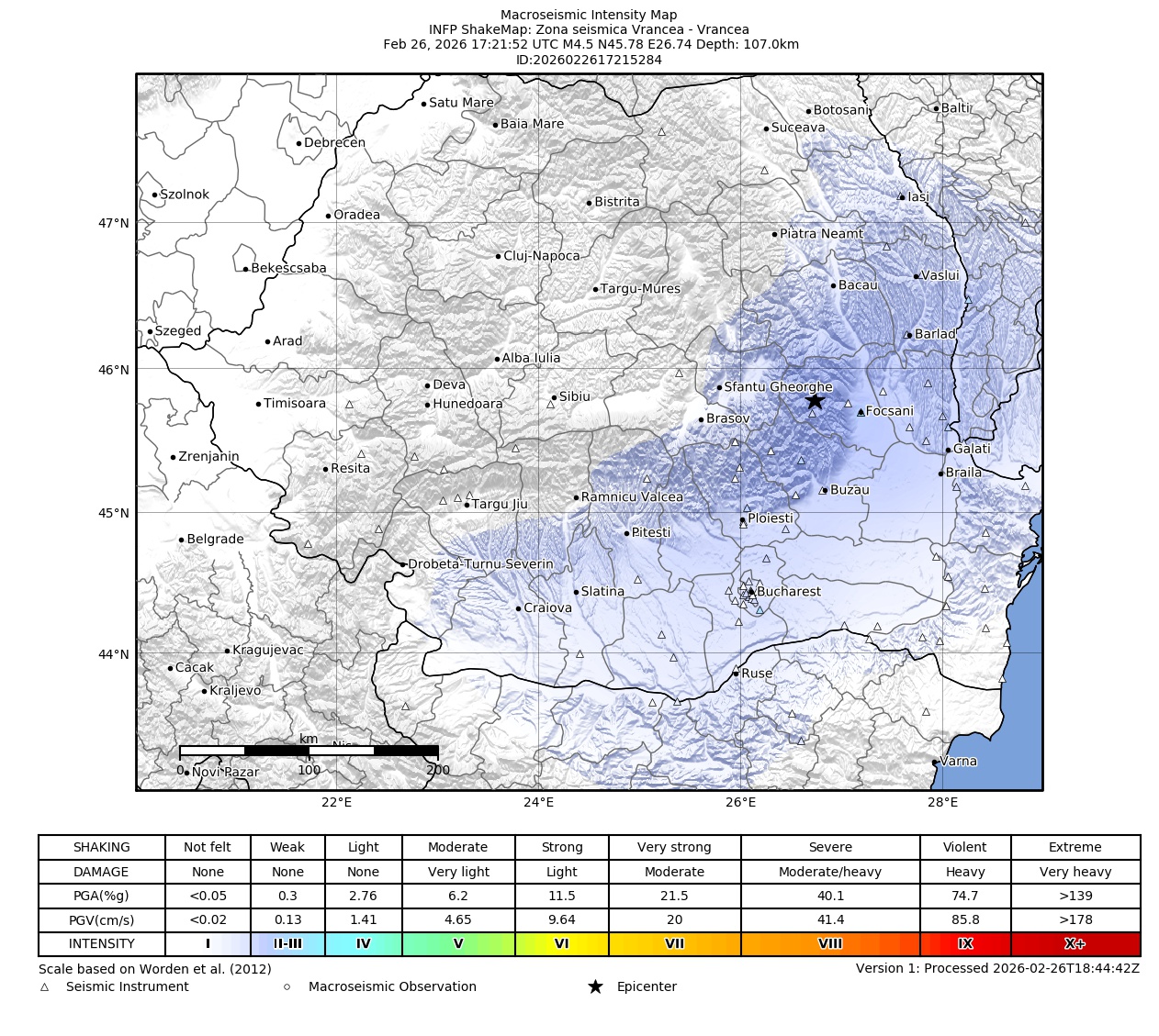 Macroseismic Intensity Map