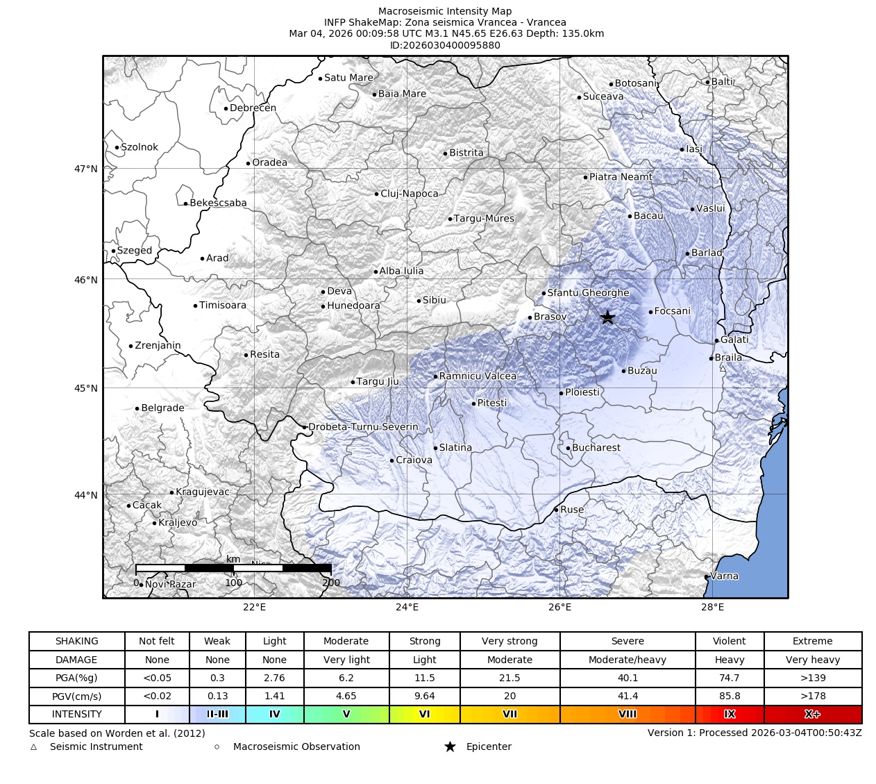 Macroseismic Intensity Map