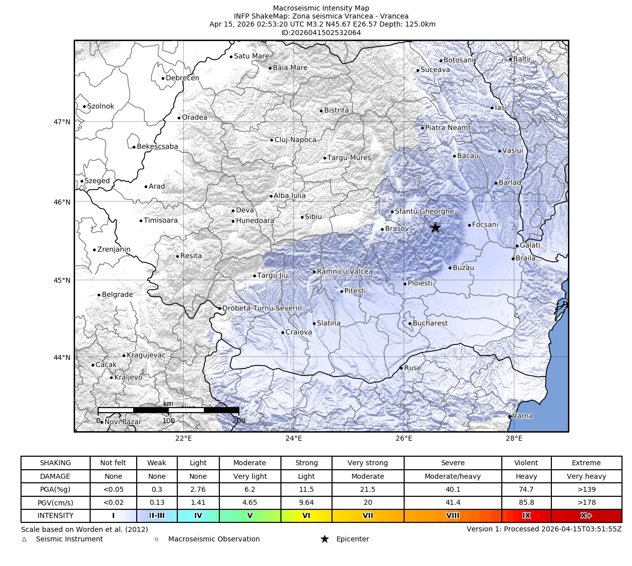 Macroseismic Intensity Map