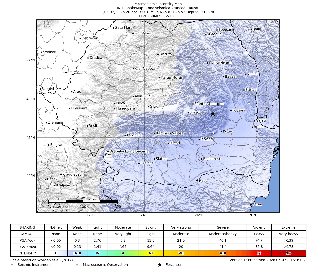 Macroseismic Intensity Map