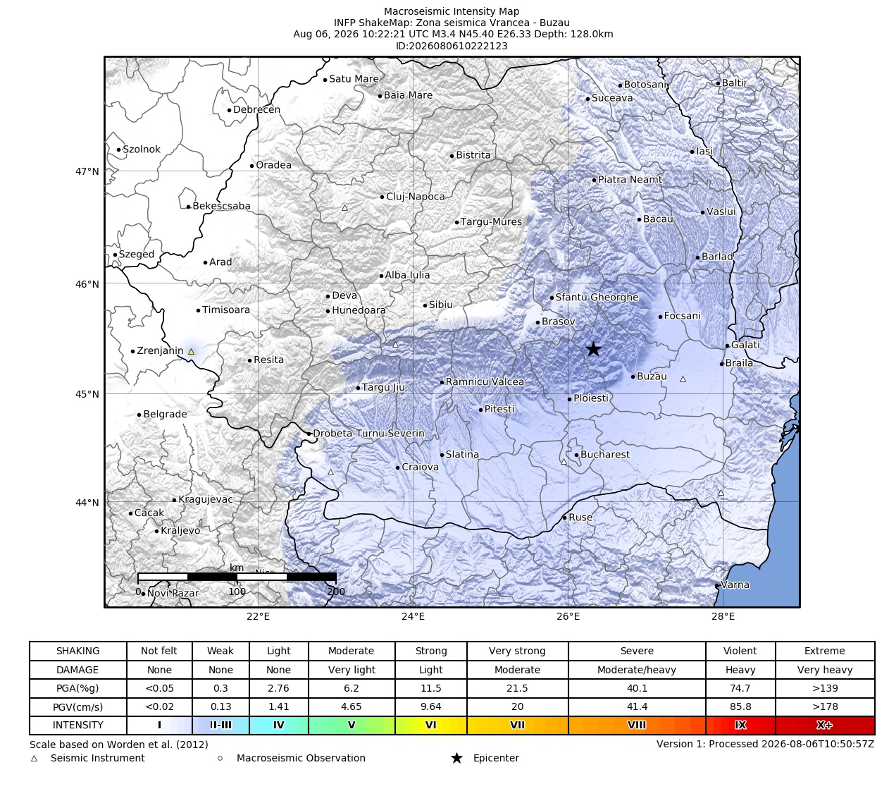 Macroseismic Intensity Map