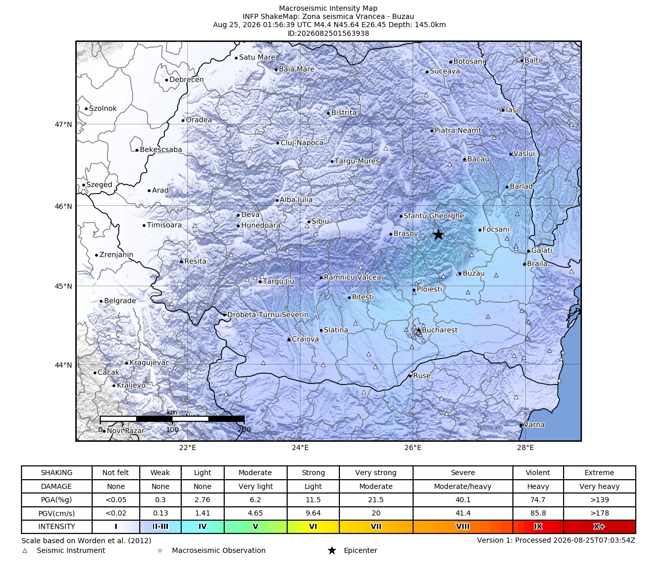 Macroseismic Intensity Map