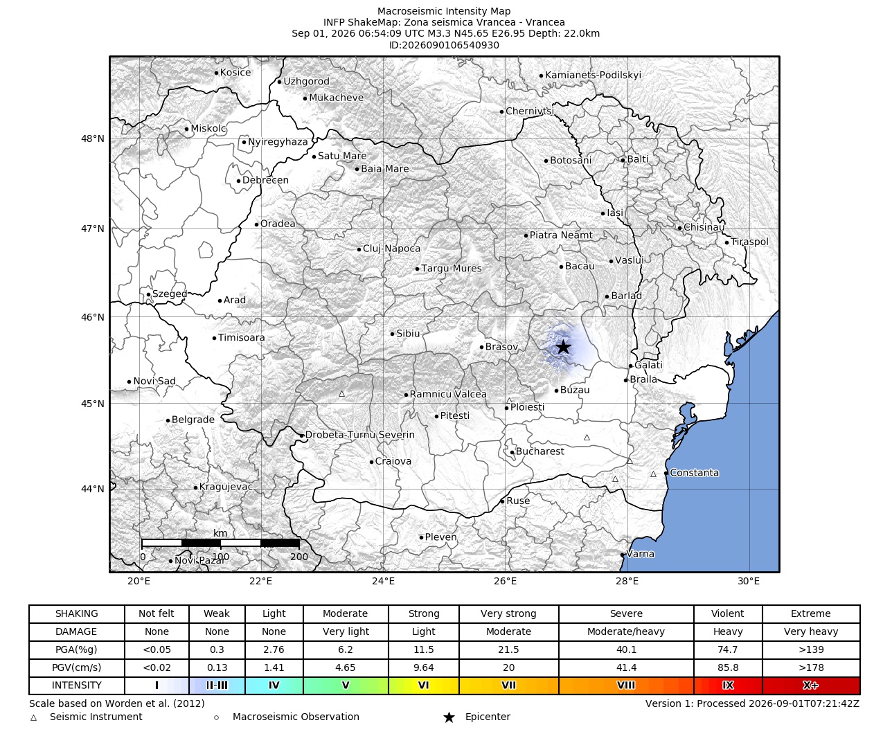 Macroseismic Intensity Map