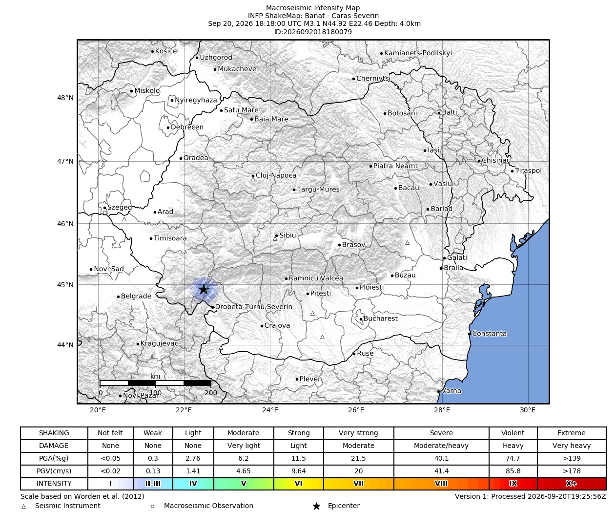 Macroseismic Intensity Map