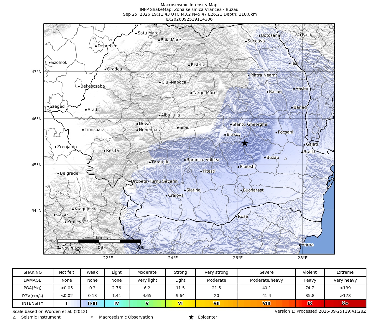 Macroseismic Intensity Map